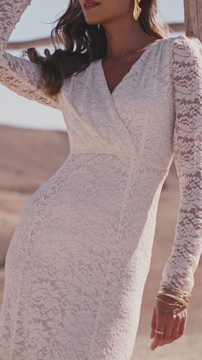 Maxikleid aus Spitze