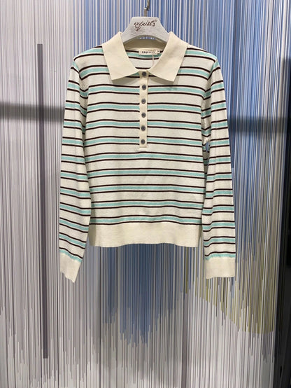 Polo-Pullover mit edler Knopfleiste