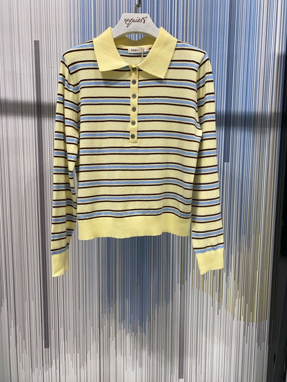 Polo-Pullover mit edler Knopfleiste