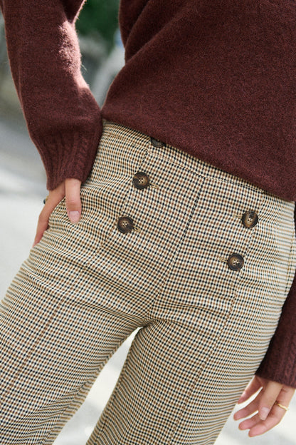 Oversize Zopfmuster Alpaka Wollpullover