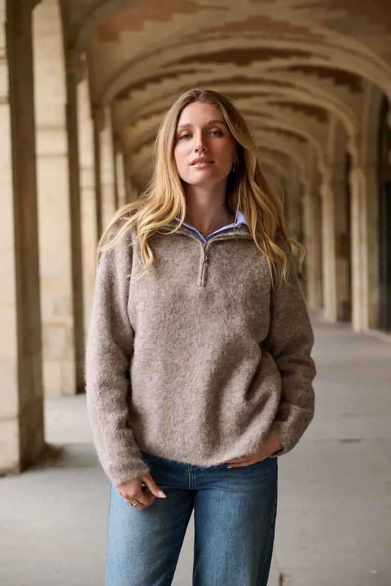 Flauschiger Strickpullover