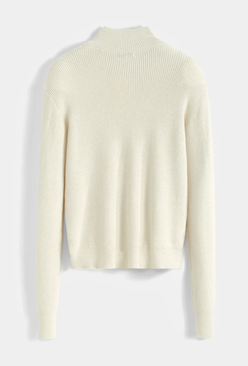Strukturierter Rollkragenpullover