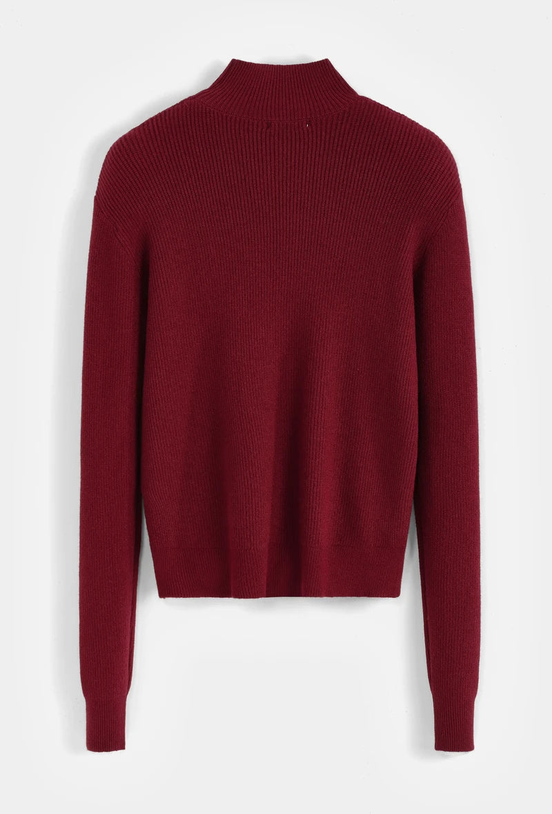 Strukturierter Rollkragenpullover