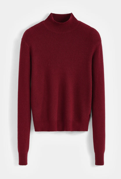 Strukturierter Rollkragenpullover