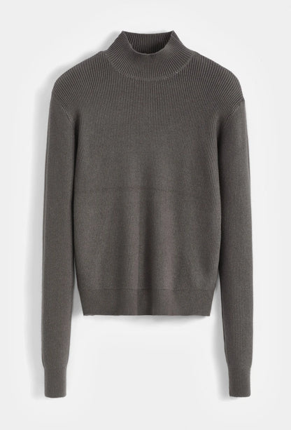 Strukturierter Rollkragenpullover