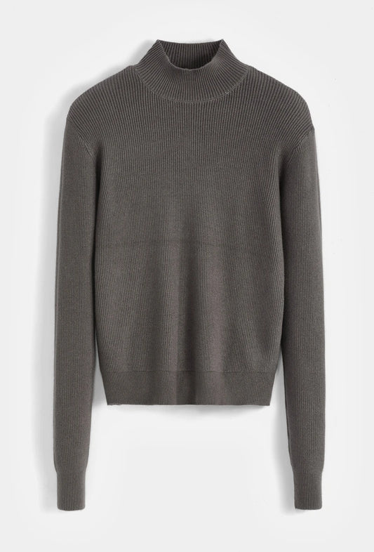 Strukturierter Rollkragenpullover
