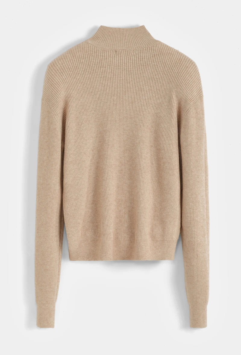 Strukturierter Rollkragenpullover