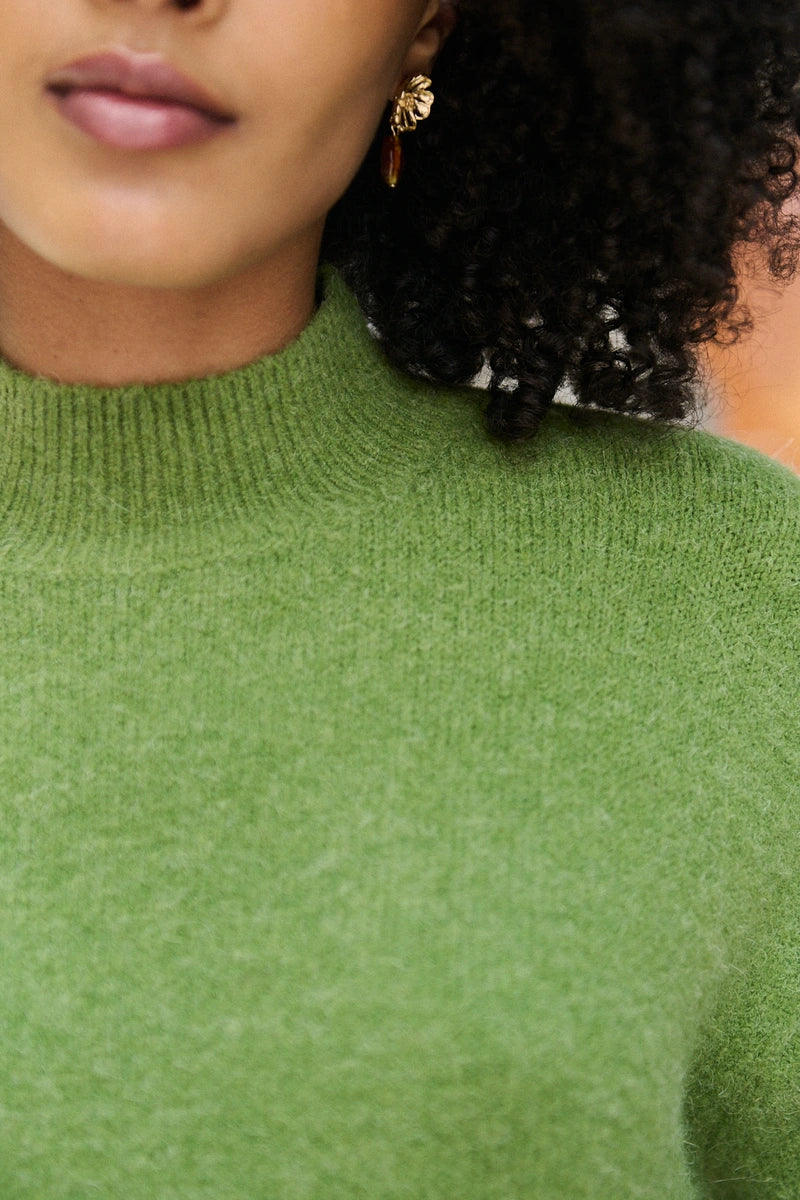 Leicht oversized Alpaka- und Wollpullover