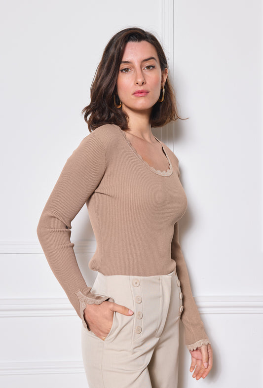 Lurex-Pullover