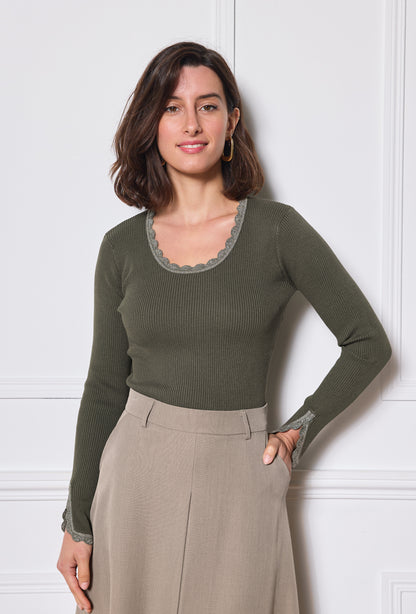 Lurex-Pullover