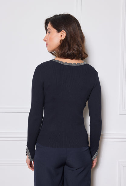 Lurex-Pullover