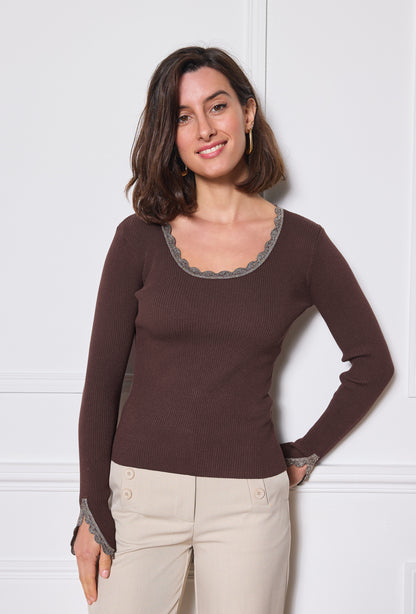 Lurex-Pullover