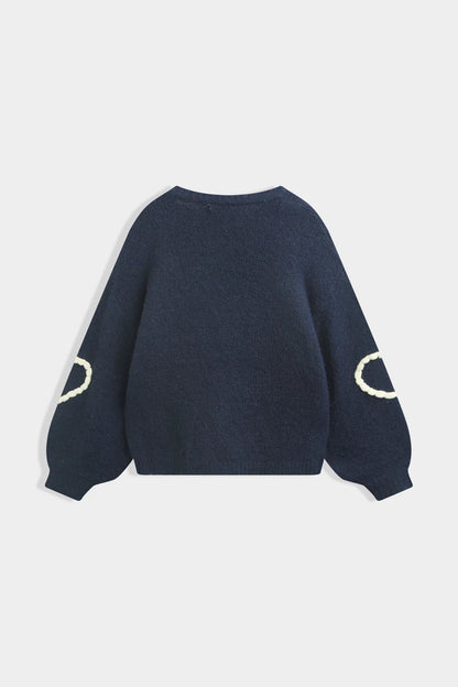 Strickpullover mit Herzmotiv