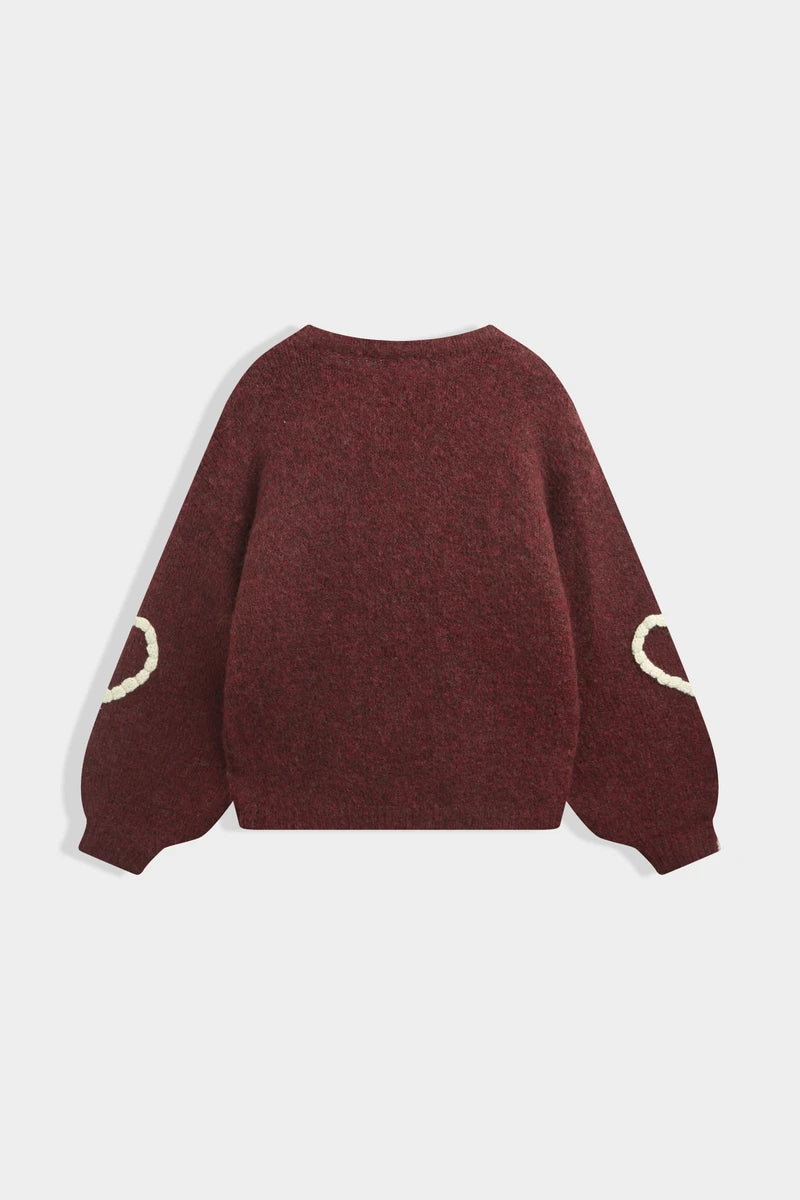 Strickpullover mit Herzmotiv