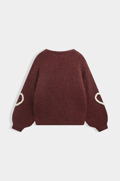 Strickpullover mit Herzmotiv