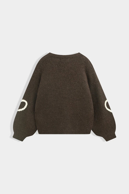 Strickpullover mit Herzmotiv