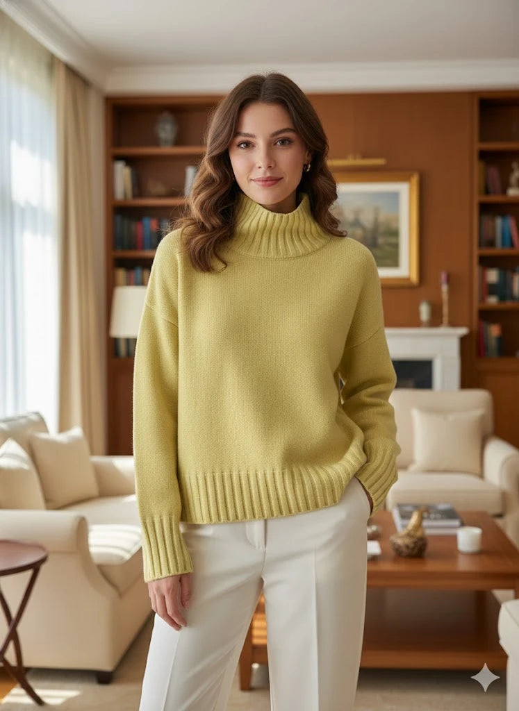 Oversize-Rollkragenpullover