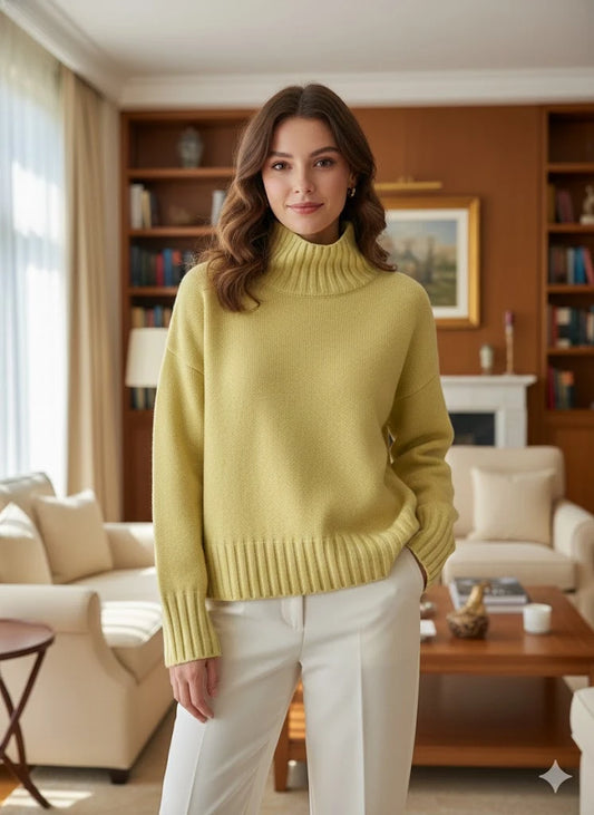 Oversize-Rollkragenpullover