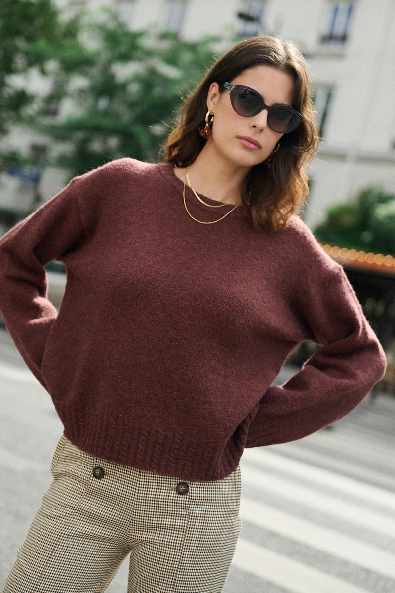 Alpaka-Woll-Pullover