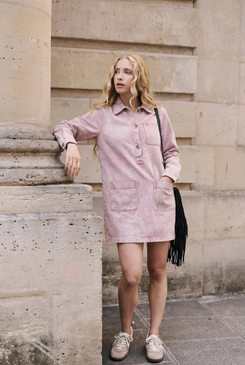 Jeanskleid aus leichter Baumwolle