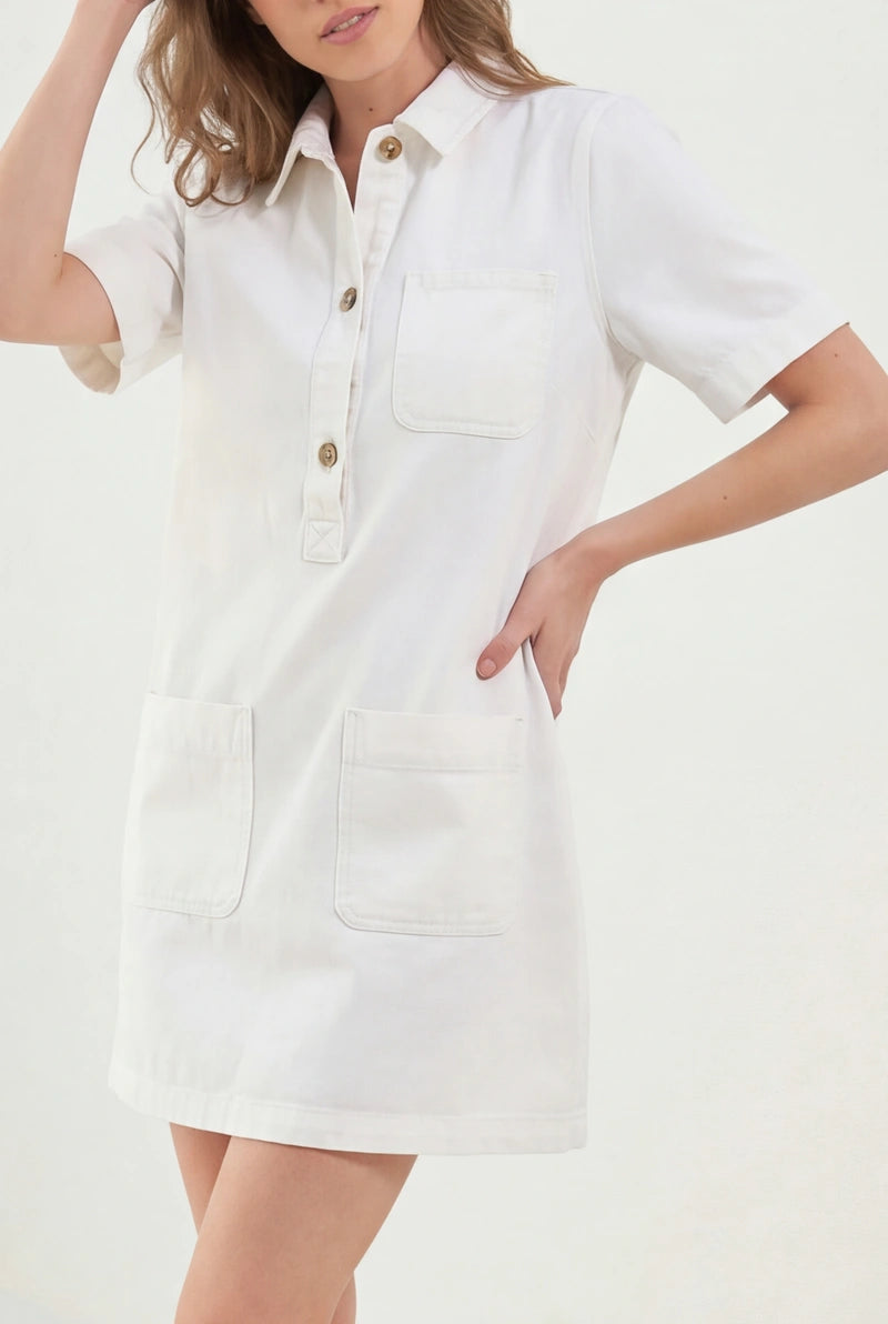 Leichtes Baumwoll-Jeanskleid