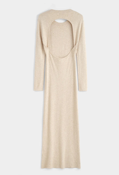 Feinstrick-Kleid mit Rückenausschnitt