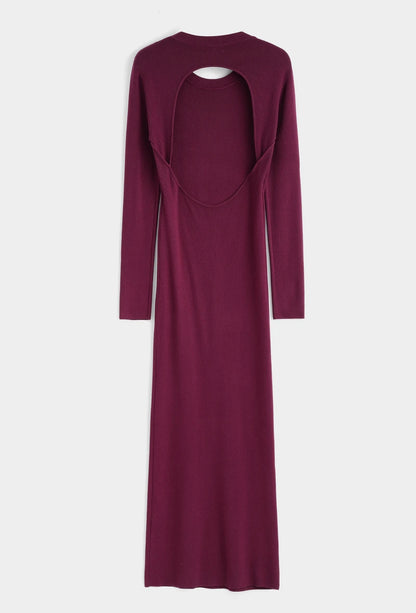 Feinstrick-Kleid mit Rückenausschnitt