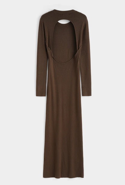 Feinstrick-Kleid mit Rückenausschnitt