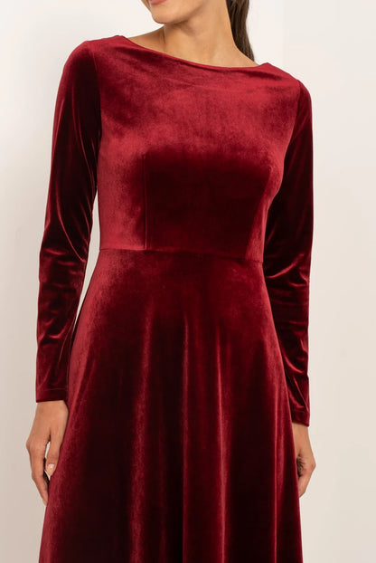 Midikleid aus Samt