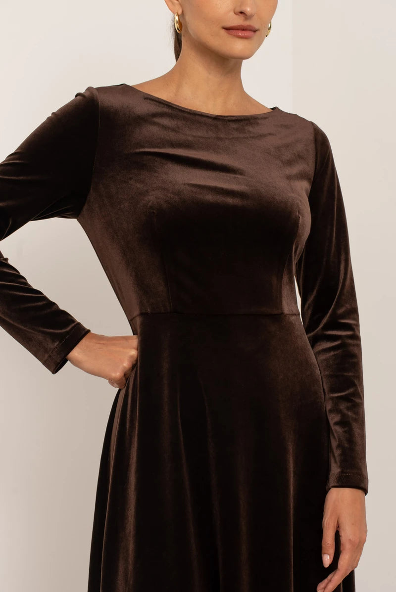 Midikleid aus Samt