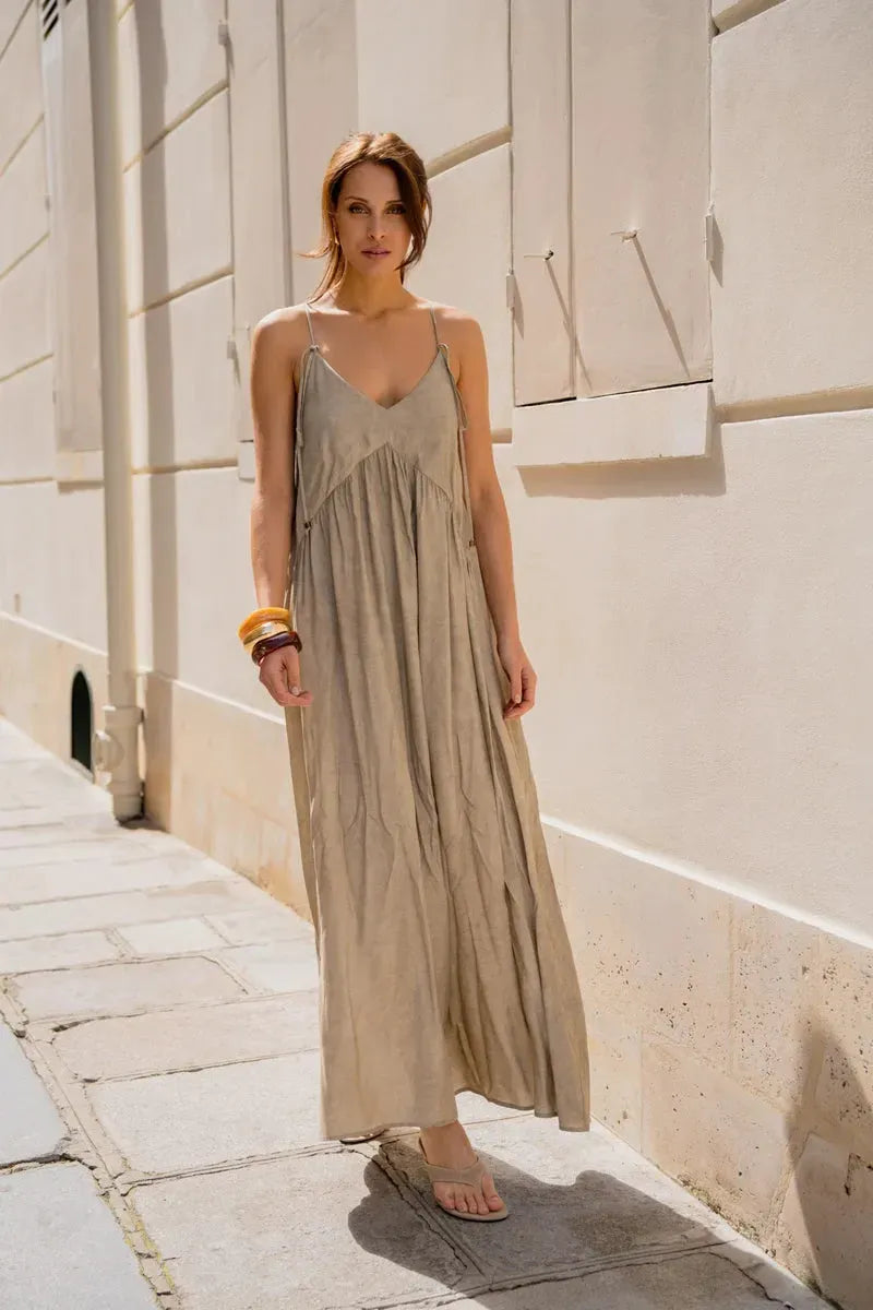 Tencel-Maxikleid