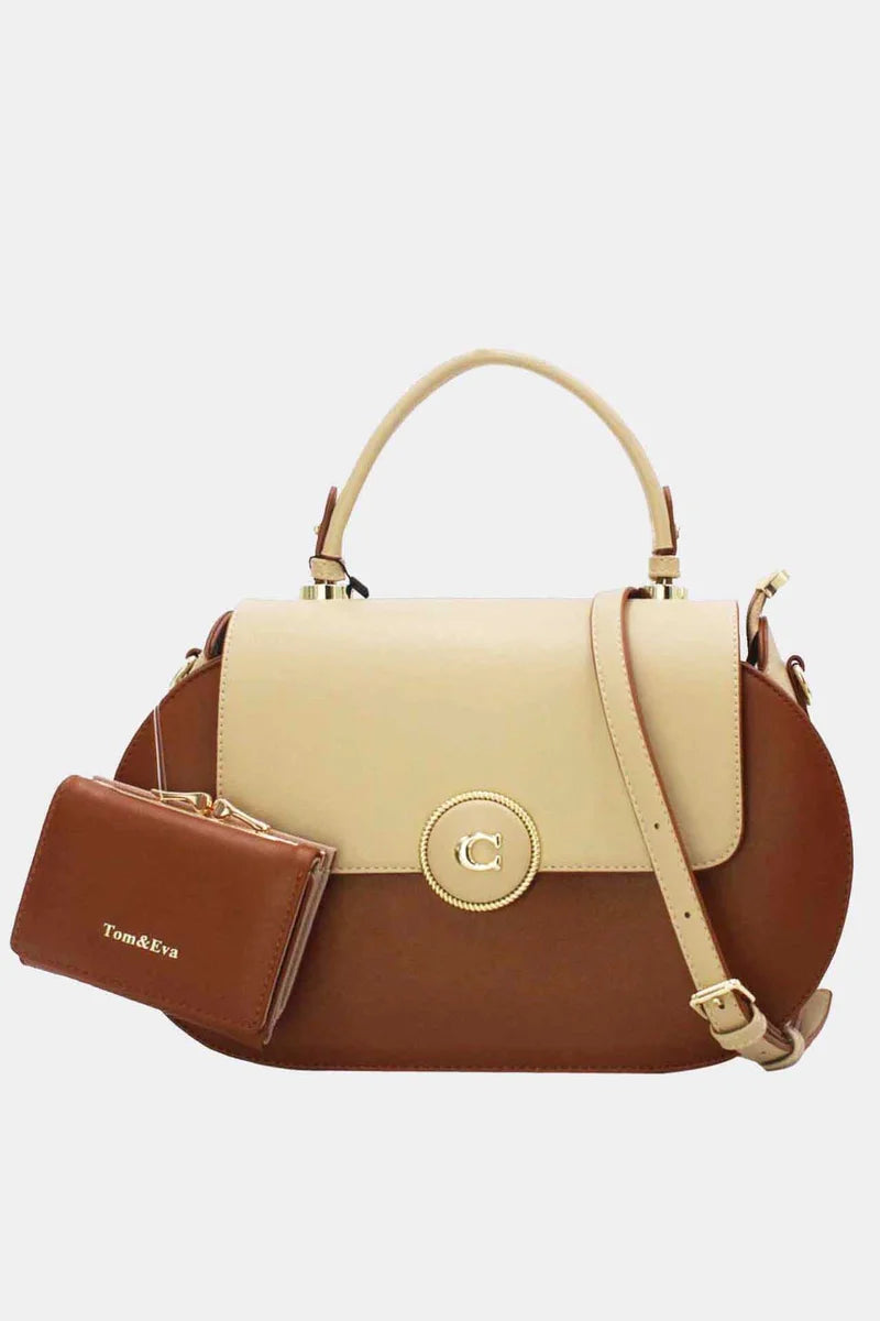 Elegante Handtasche inklusive passender Geldbörse