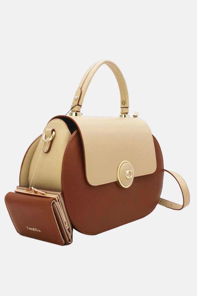 Elegante Handtasche inklusive passender Geldbörse