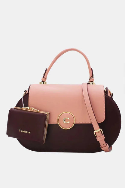 Elegante Handtasche inklusive passender Geldbörse