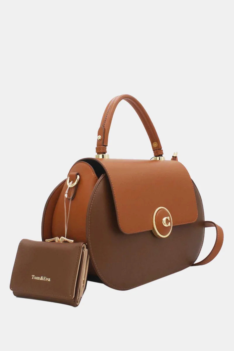 Elegante Handtasche inklusive passender Geldbörse