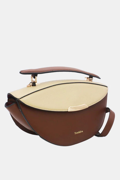 Geräumige City-Handtasche mit Doppel-Verschluss