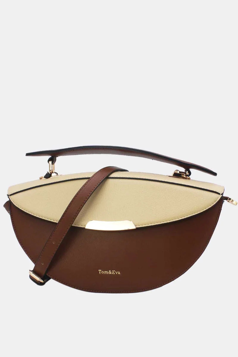 Geräumige City-Handtasche mit Doppel-Verschluss