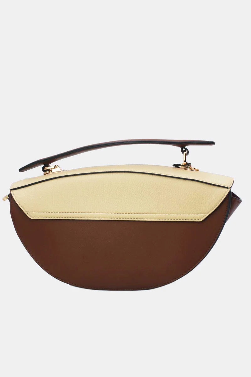 Geräumige City-Handtasche mit Doppel-Verschluss