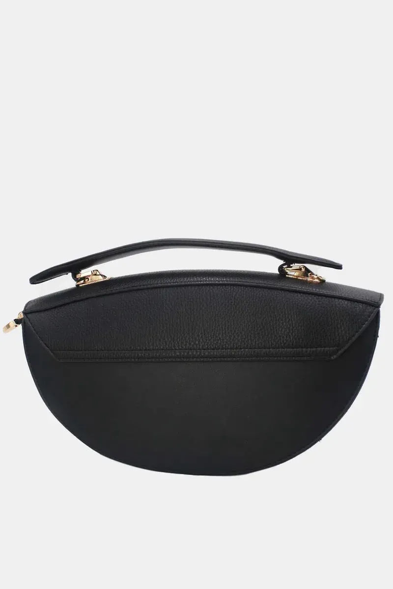 Geräumige City-Handtasche mit Doppel-Verschluss