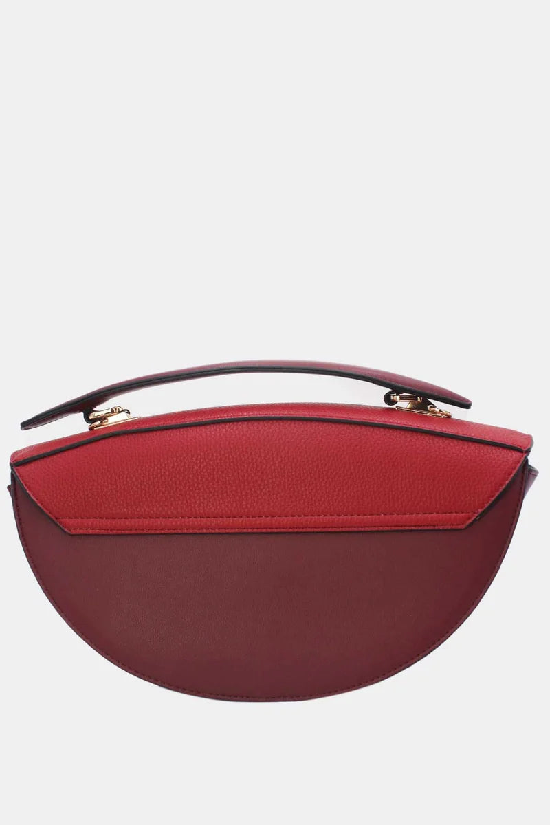 Geräumige City-Handtasche mit Doppel-Verschluss