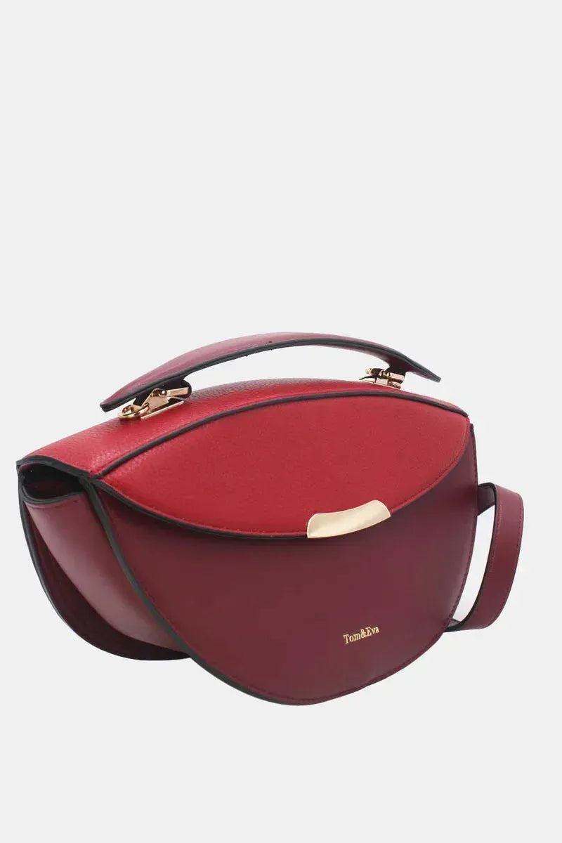 Geräumige City-Handtasche mit Doppel-Verschluss