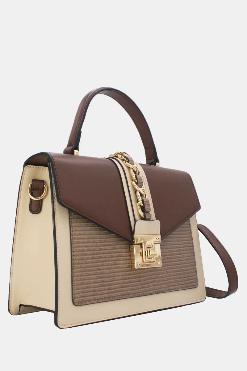 Elegante Design-Handtasche mit Drehverschluss