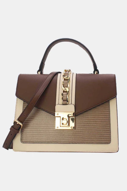 Elegante Design-Handtasche mit Drehverschluss