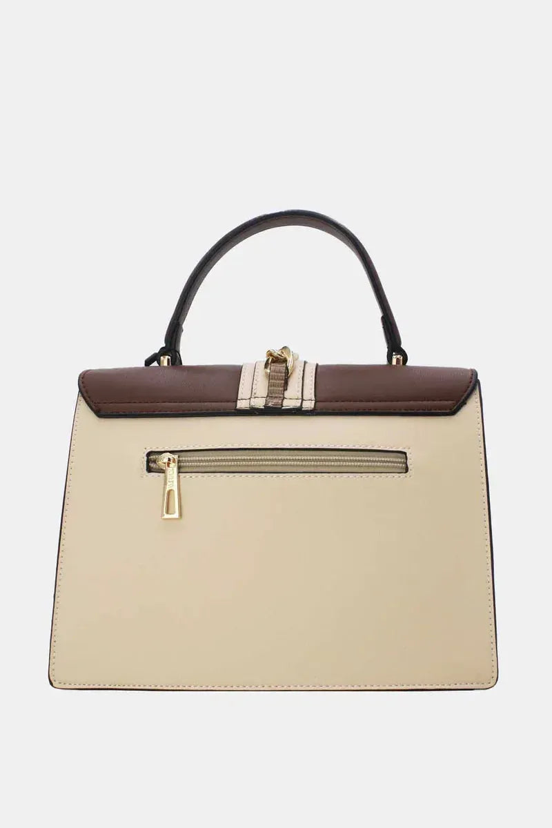 Elegante Design-Handtasche mit Drehverschluss