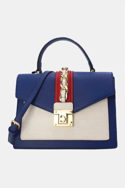 Elegante Design-Handtasche mit Drehverschluss