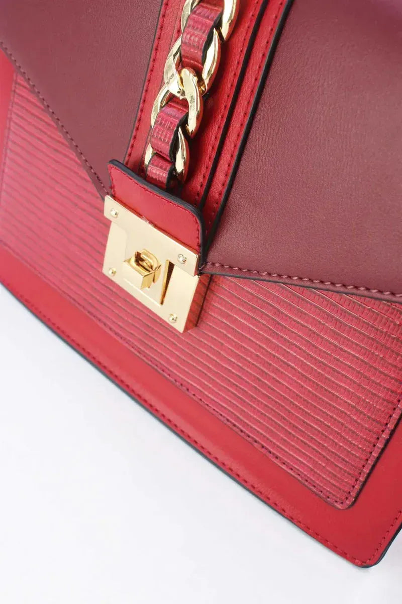 Elegante Design-Handtasche mit Drehverschluss