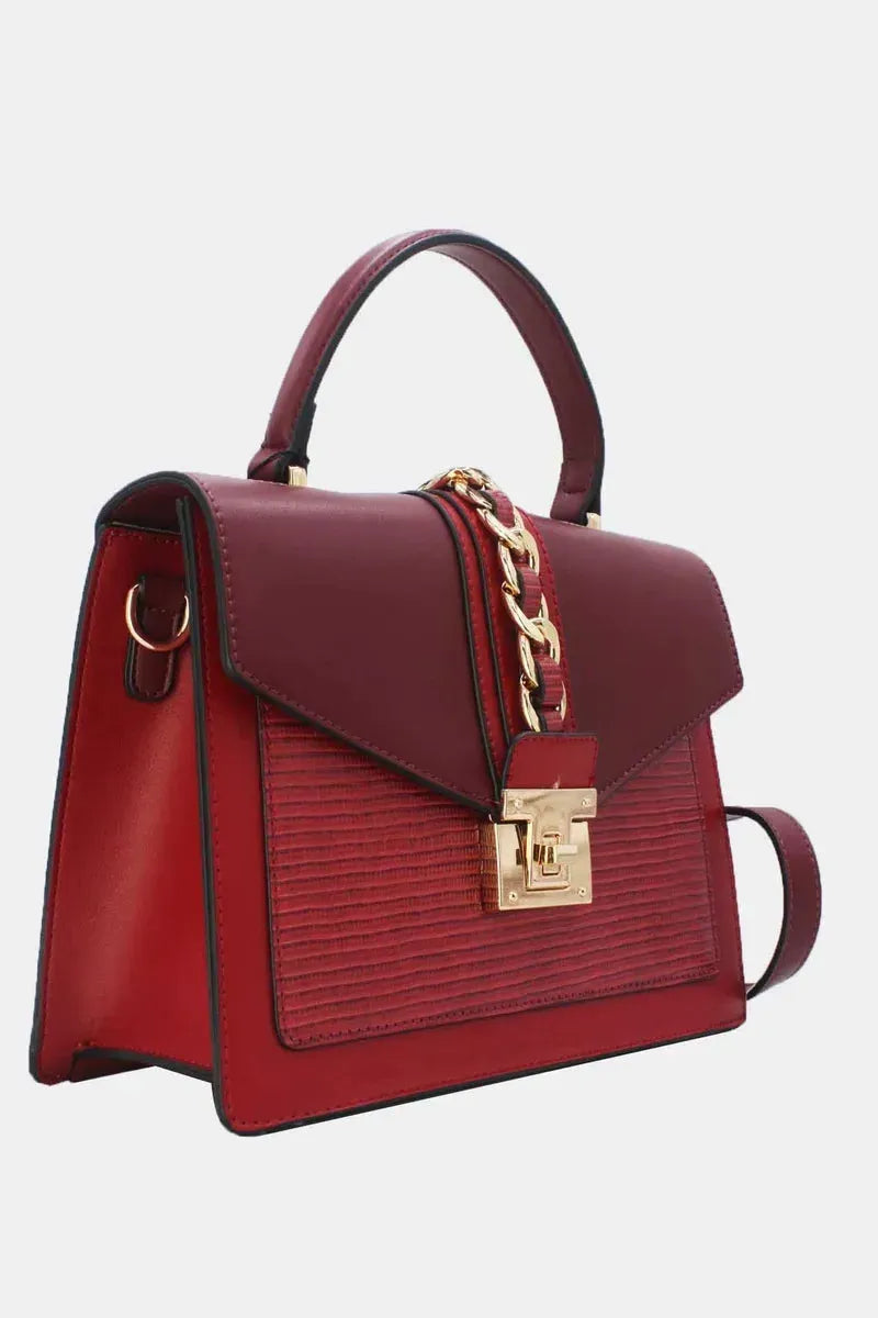 Elegante Design-Handtasche mit Drehverschluss