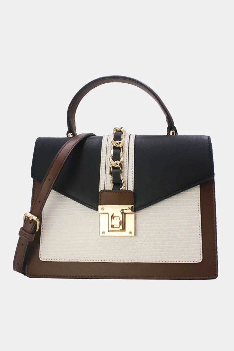 Elegante Design-Handtasche mit Drehverschluss