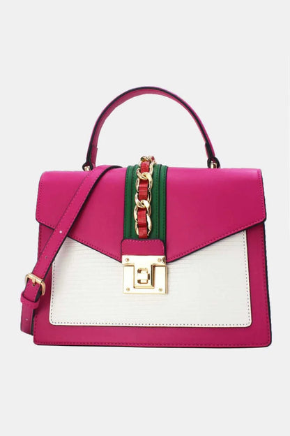 Elegante Design-Handtasche mit Drehverschluss