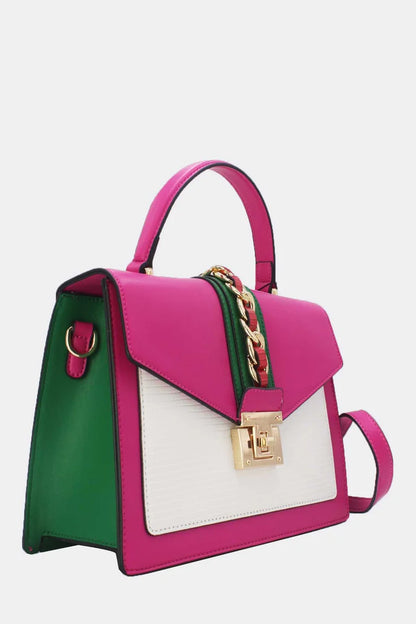 Elegante Design-Handtasche mit Drehverschluss